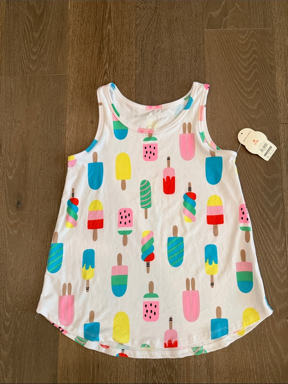 Girls Wonder nation popsicle tank. Size:M(7-8). NWT.